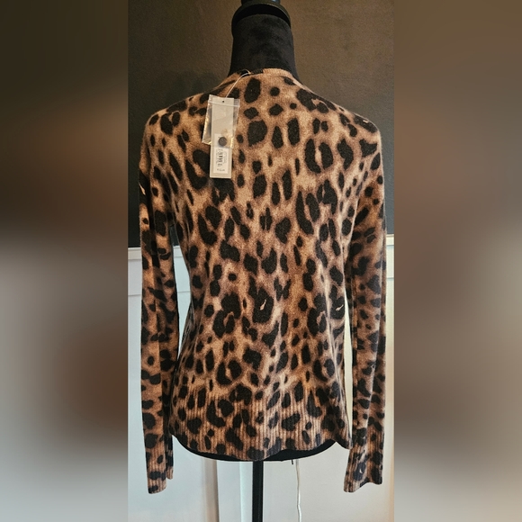 Apt 9 cashmere animal print cashmere sweater - Picture 5 of 5